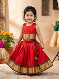Red 2 piece Dress for kids